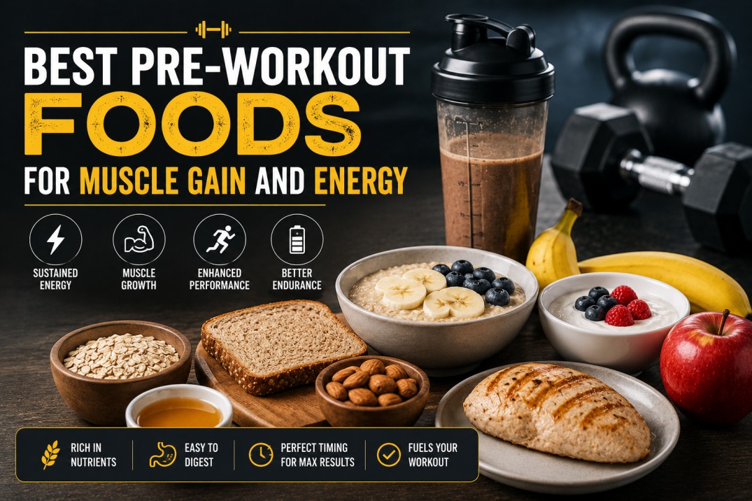 Best Pre-Workout Foods for Muscle Gain and Energy