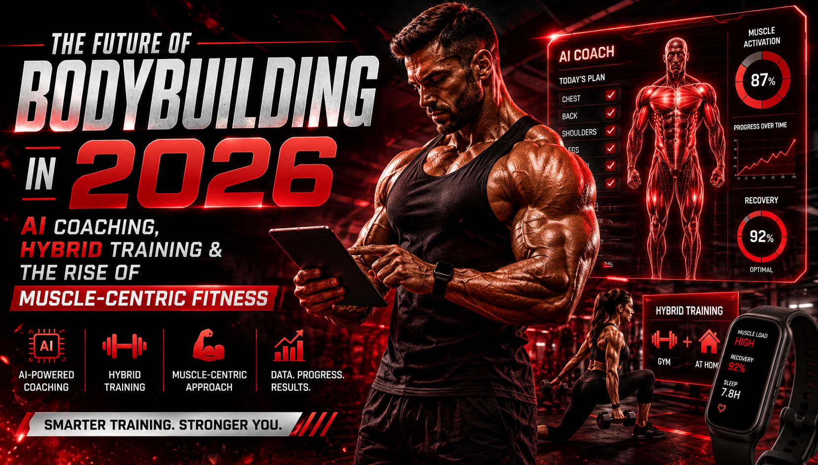 The Future of Bodybuilding in 2026: AI Coaching, Hybrid Training & The Rise of Muscle-Centric Fitness